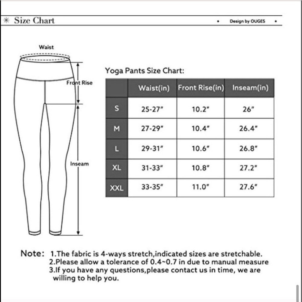 HP🐆♥️SEXY OUGES LEOPARD PRINT HIGH WAIST 7/8 ACTIVEWEAR YOGA LEGGINGS w/POCKETS - Picture 8 of 16